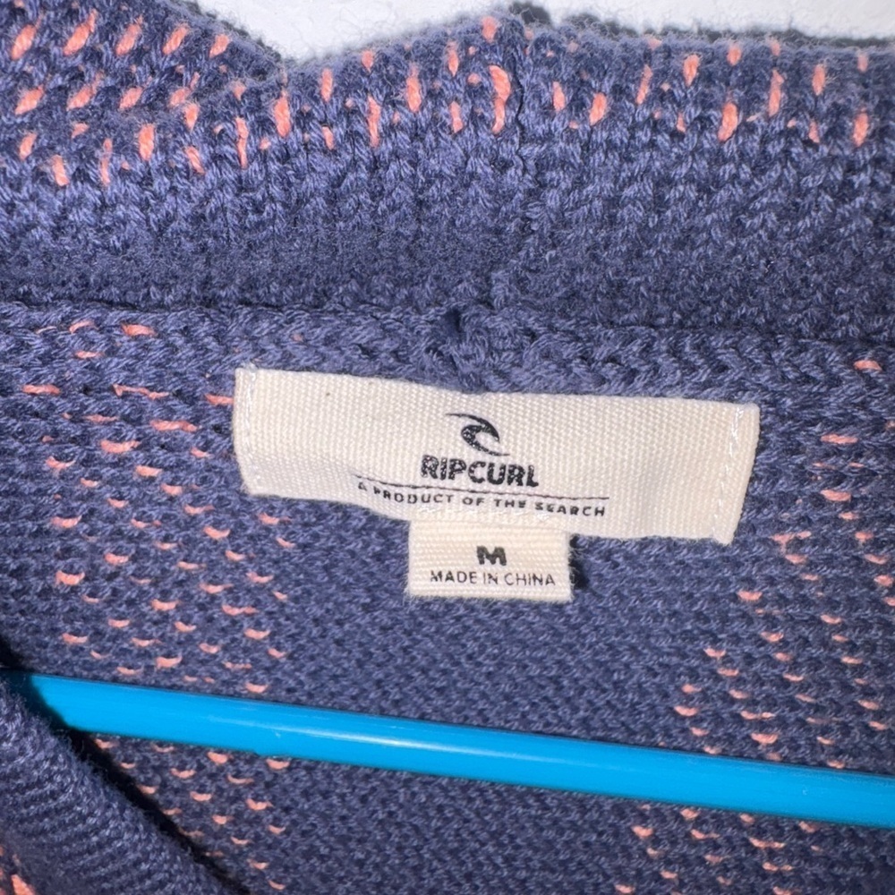Rip Curl Revival Striped Knit Poncho Navy - Picture 13 of 13